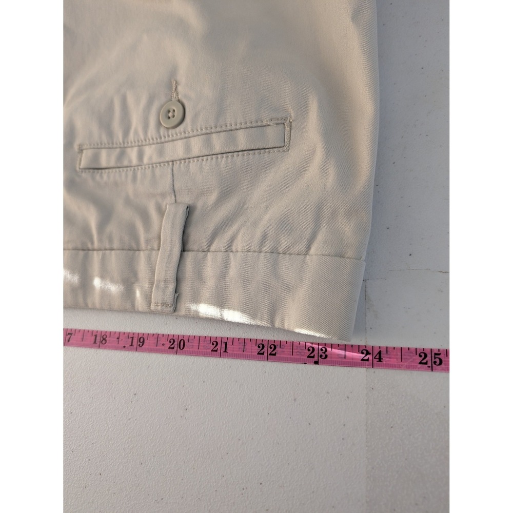 Lee Mens Motion Comfort Khaki Pleated Pants 46x32 Big & Tall Beige NWT 2014639 - Picture 13 of 15